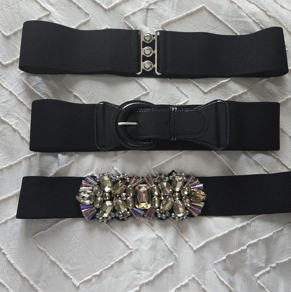 LOT OF 3 women's belts size L/XL